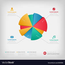 Modern 3d Infographics Pie Chart For Web Or