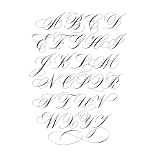 60 a z calligraphy alphabet exles