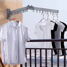 D white wood collapsible laundry wall rack model# 19mje2940 household essentials 5 line extends to 34 ft. Foldable Wall Hanging Clothes Drying Rack Indoor Balcony Retractable Hanger Space Aluminum Heavy Clothes Hanger Wall Hanging Clothing Hanger Shopee Philippines