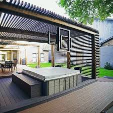 Comfortable seating for the patio. Top 40 Best Deck Roof Ideas Covered Backyard Space Designs Backyard Spaces Pergola Patio Pergola