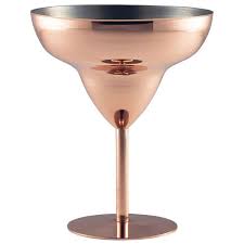 copper margarita cocktail glass 300ml