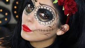 easy sugar skull halloween makeup