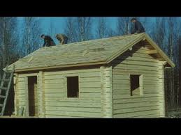 traditional finnish log house building