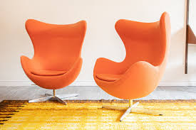 orange mcm egg chairs pursuit of home