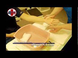 provide hand and nail care to one hand