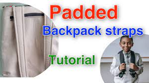 padded backpack strap tutorial diy