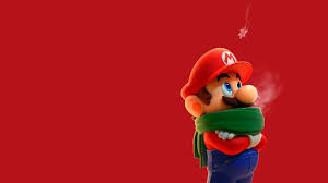 mario scarf wallpaper cat with monocle
