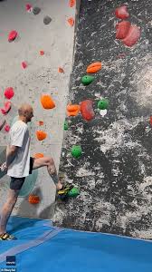 Amazing Moment Climber Scales Wall With