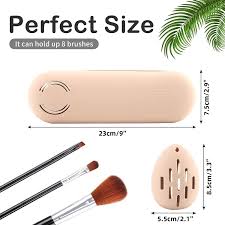 large silicone makeup brush holder and