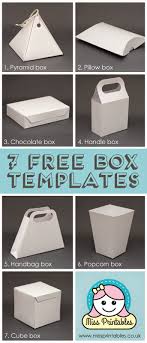 paper box and bag templates