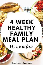 november healthy family meal plan fit