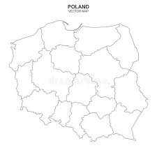 Printable map (jpeg/pdf) and editable vector map of poland showing country outline and flag in the background. Political Map Of Poland Isolated On White Background Stock Vector Illustration Of Travel Cartography 168512033