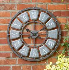 Lincoln Skeleton Garden Clock 62cm