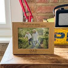 personalised dad memorial photo frame