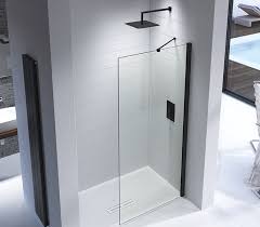 kudos ultimate black flat shower glass