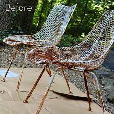 Rusty Metal Chairs To Modern Outdoor