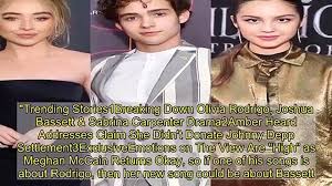 Here's the insider info that i know from sources mainly from joshua bassetts san diego theater days circa 2017. Breaking Down The Rumored Love Triangle Between Olivia Rodrigo Joshua Bassett And Sabrina Carpenter Video Dailymotion