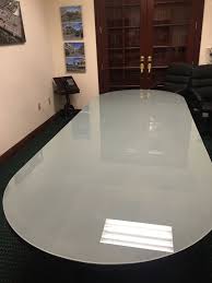 Frosted Glass Table Top Green America