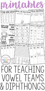 Teaching Vowel Teams And Diphthongs Teaching With Haley O