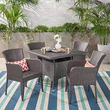 Faux Rattan Outdoor Dining Set 42112