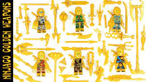 Ninjago Golden Ninjas w/ Gold Weapons Kai Zane Lloyd Jay Cole & Nya  Unofficial Lego Minifigures - YouTube