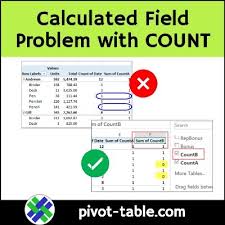 pivot table calculated field counting