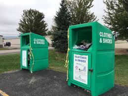 green clothing donation bins where