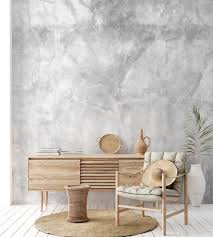 Concrete Wallpaper Modern Vintage Grey