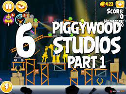 Angry Birds Seasons Piggywood Studios, Part 1! Level 1-6 Walkthrough