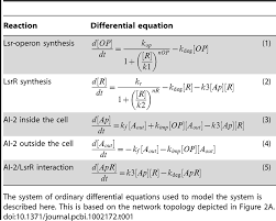 ordinary diffeial equations used in