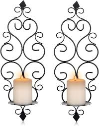 Iron Wall Candle Sconce Holder Hanging