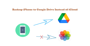 backup iphone to google drive instead