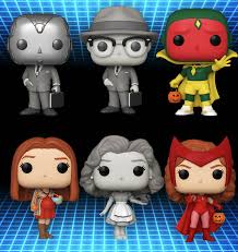 Superman, wonder woman, batman, and harley quinn suit up in pink for new pop! Marvel Wanda Vision Funko Pop Complete Set Of 6 With Chase Pre Orde Big Apple Collectibles