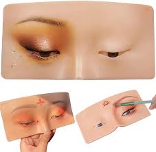 silicone eyebrow eye makeup practice