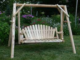 Handcrafted Wooden Porch Swing Rustic