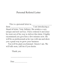 Sample Cover Letter Referral From Employee Letters Word Fit Through
