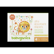 Babyganics Ultra Absorbent Diapers Size 4 68 Diapers