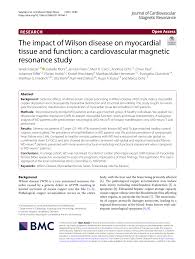 wilson disease on myocardial tissue
