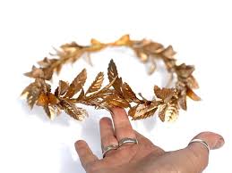Mens Gold Leaf Crown Roman Leaf Laurel
