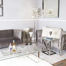 Zenn Contemporary Stainless Steel Sofa