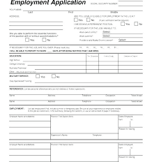 Free Employment Application Form Template Download Australia