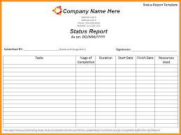 Daily Status Report Template Excel Sample Daily Work Report Template