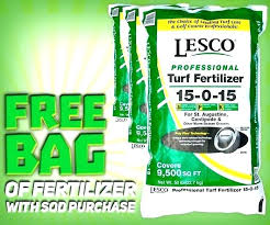 Picture Professional Turf Fertilizer 0 3 Lesco Lawn Program