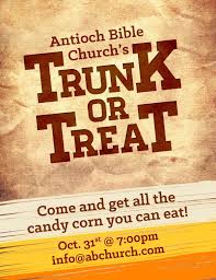 Church Fall Flyer For Trunk Or Treat Template Flyer Templates