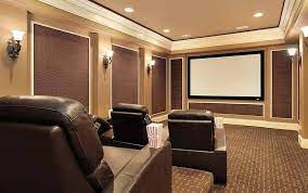 Soundproof Walls Of A Home Theater Room