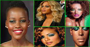 green eye makeup for black women