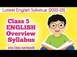 english grammar syllabus for cl 5