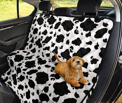 Cow Print Car Back Seat Pet Seat Covers