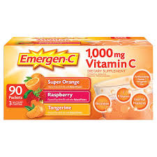 Viva naturals vitamin c capsules 1000mg is one of the few brands that delivers a high quality serving of non gmo quality from scotland, made by one of the world's leading providers of this essential nutrient. Emergen C Vitamin C 1 000 Mg Variety Pack Drink Mix 90 Packets Costco