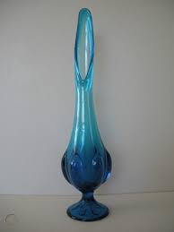 Vintage Handmade Viking Glass Blue